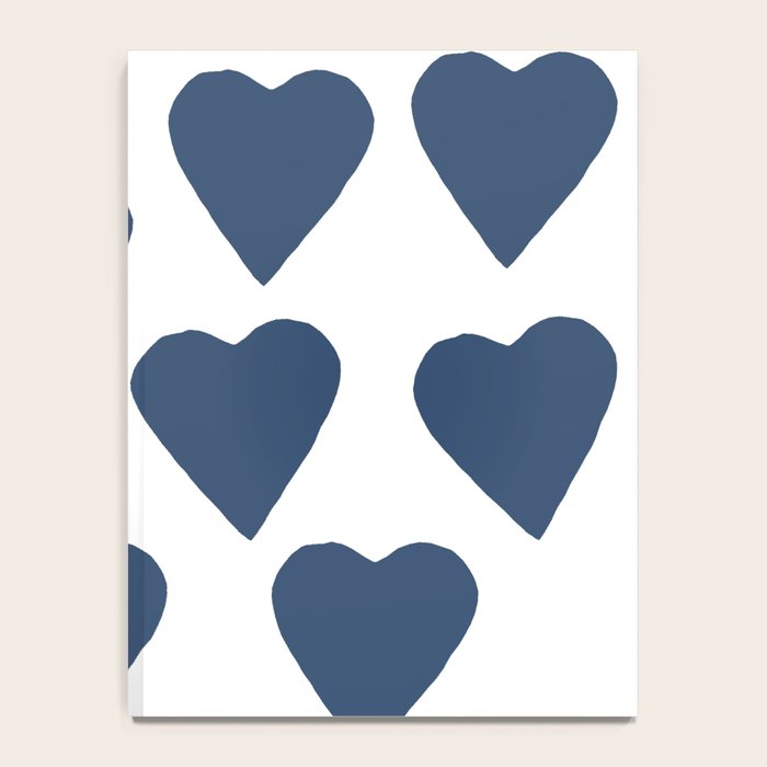 Hearts Navy Notebook Gallery Image 4