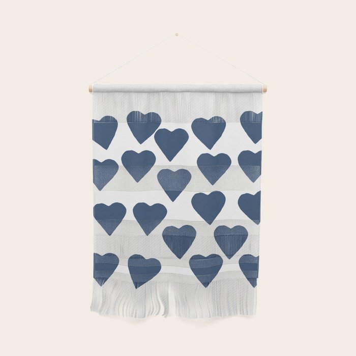 Hearts Navy Wall Hanging Gallery Image 1