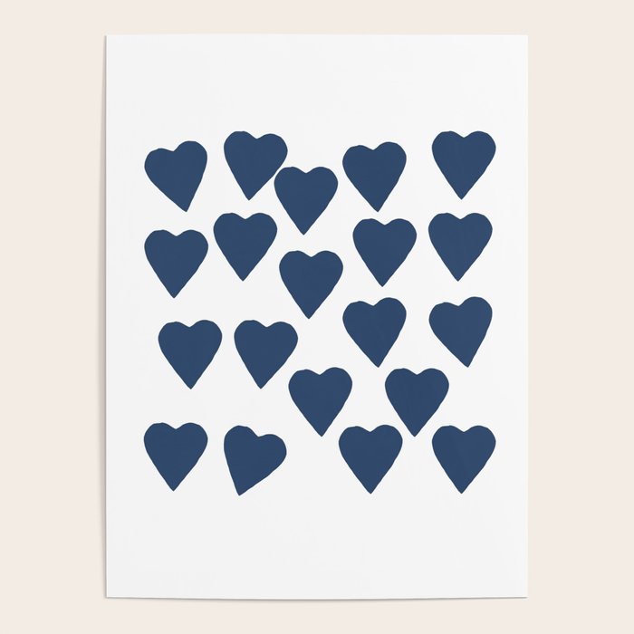 Hearts Navy Poster Gallery Image 4