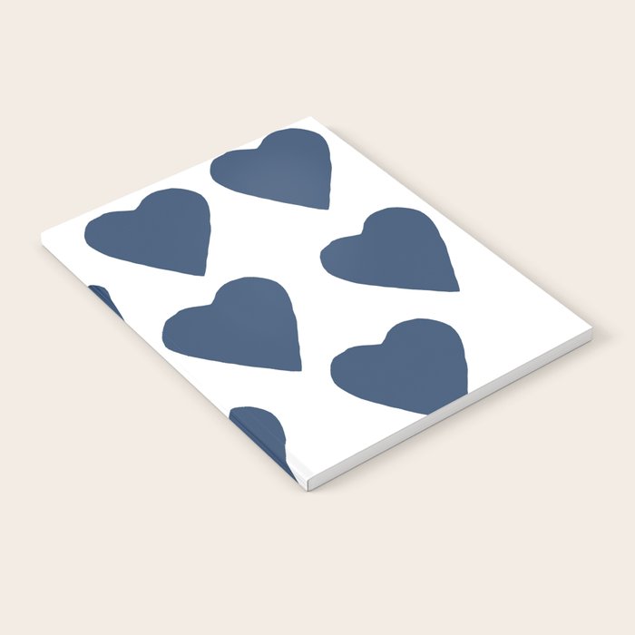 Hearts Navy Notebook Gallery Image 2