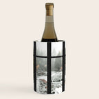 Window to the Waterfall and Forest | Foggy Forest Landscape in Autumn Wine Chiller Gallery Image 1