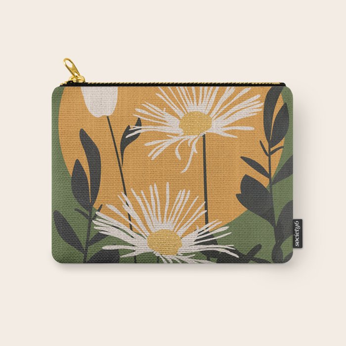 Abstract Florals 3 Carry All Pouch Gallery Image 1