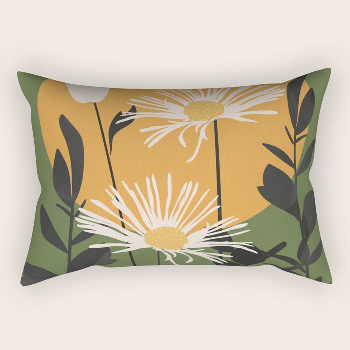 Abstract Florals 3 Rectangular Pillow Gallery Image 2
