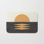 Sunset Geometric Midcentury style Bath Mat Gallery Image 1