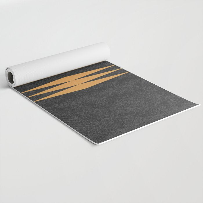 Sunset Geometric Midcentury style Yoga Mat Gallery Image 2