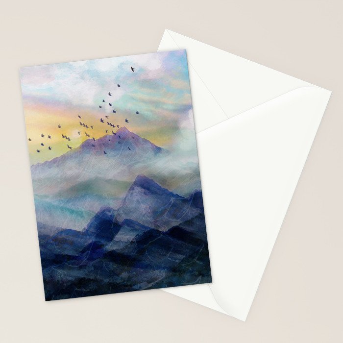 Mountain Sunrise Stationery Card Gallery Image 2