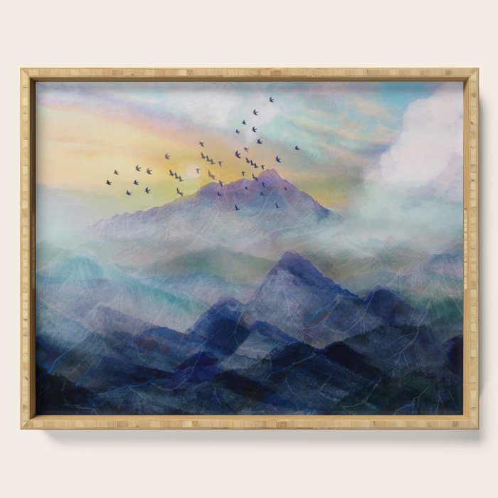 Mountain Sunrise Serving Tray Gallery Image 1