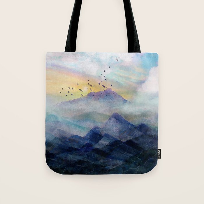 Mountain Sunrise Tote Bag Gallery Image 1