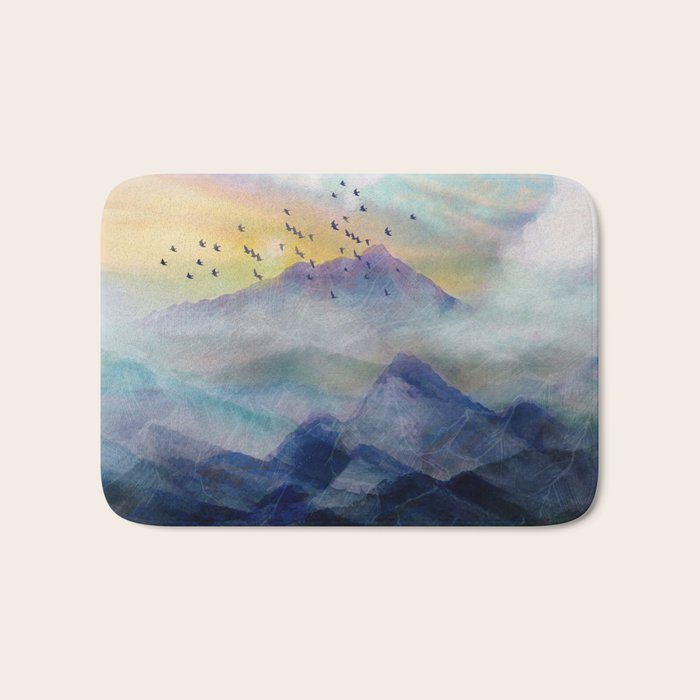 Mountain Sunrise Bath Mat Gallery Image 1