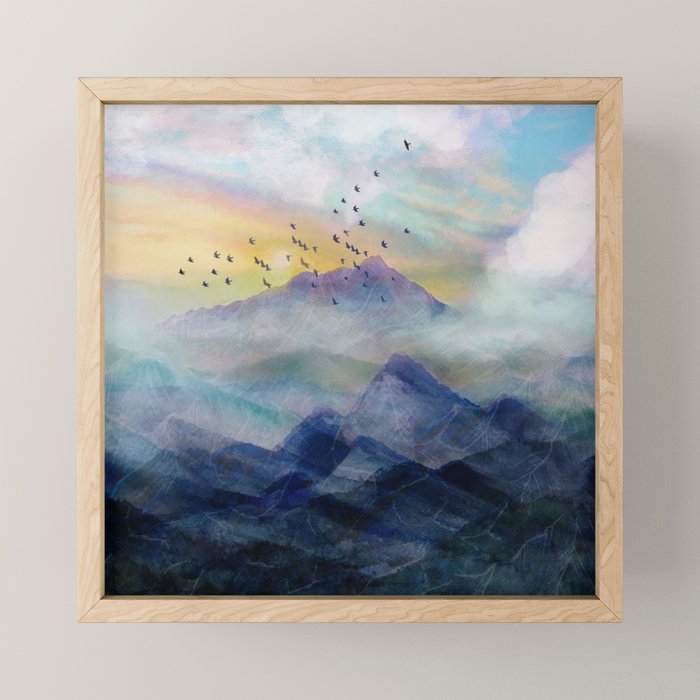 Mountain Sunrise Mini Art Print Gallery Image 1