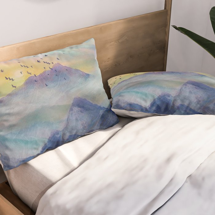 Mountain Sunrise Pillow Sham Gallery Image 2