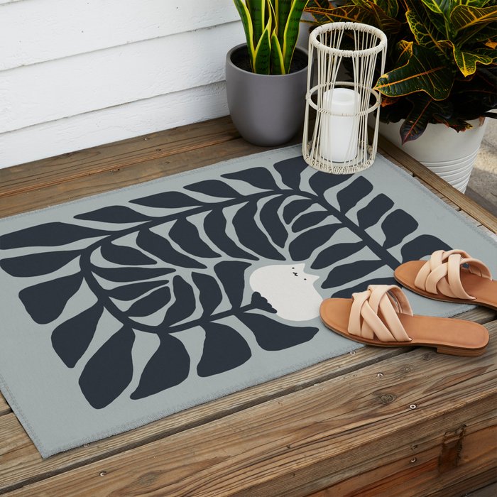 Cat and Plant 81 Outdoor Rug Gallery Image 2