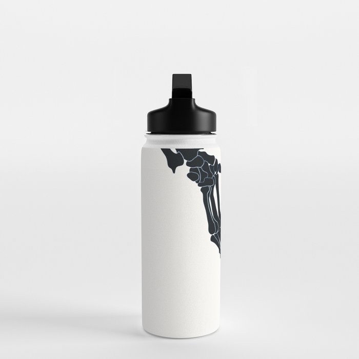 Butterfly on Skeleton Hand Water Bottle Gallery Image 3