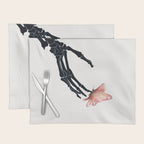 Butterfly on Skeleton Hand Placemat Gallery Image 1