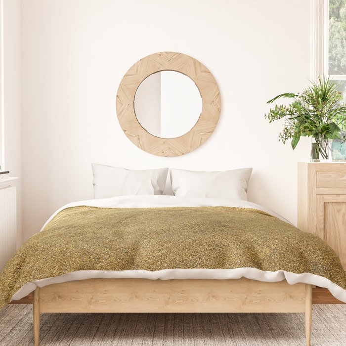 Golden texture background. Vintage gold. Duvet Cover Gallery Image 3