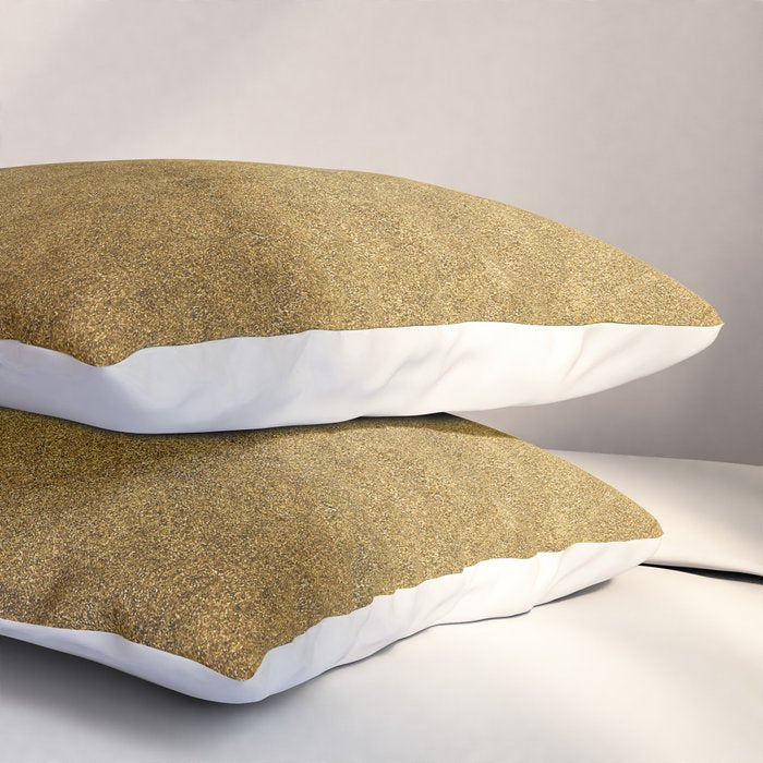 Golden texture background. Vintage gold. Pillow Sham Gallery Image 3