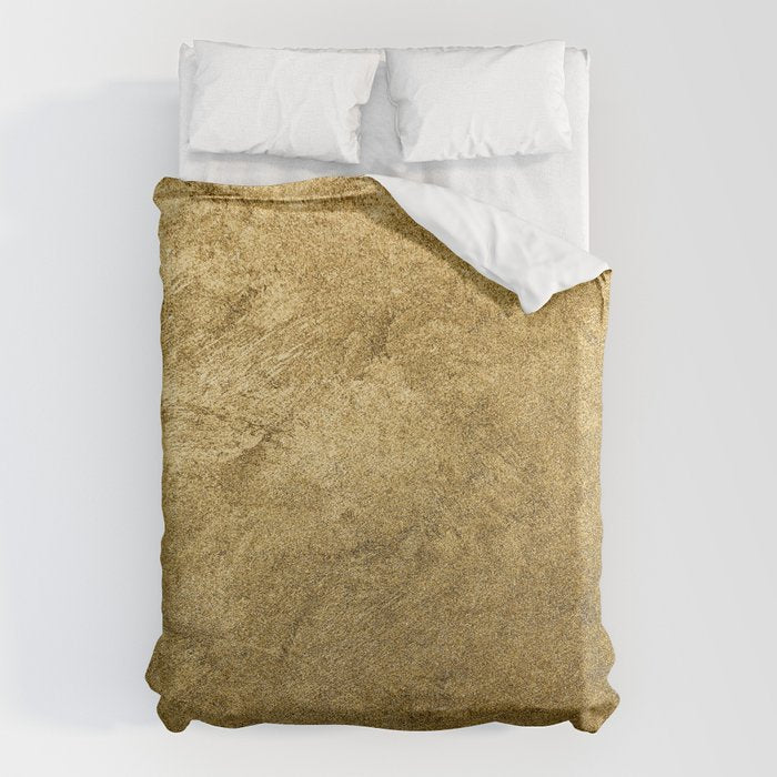 Golden texture background. Vintage gold. Duvet Cover Gallery Image 6