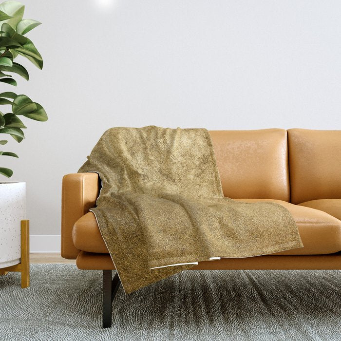 Golden texture background. Vintage gold. Throw Blanket Gallery Image 1