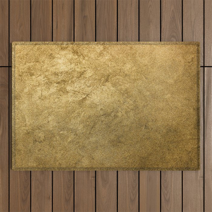 Golden texture background. Vintage gold. Outdoor Rug Gallery Image 1