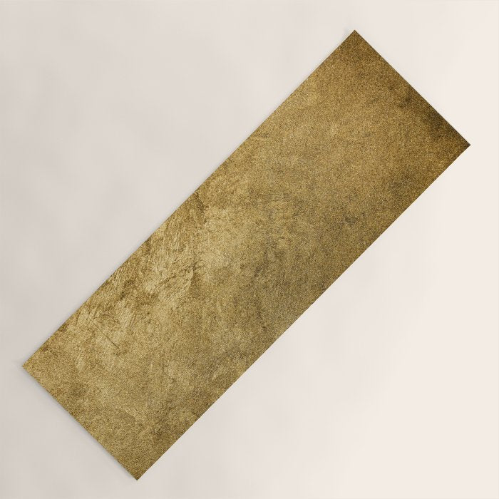 Golden texture background. Vintage gold. Yoga Mat