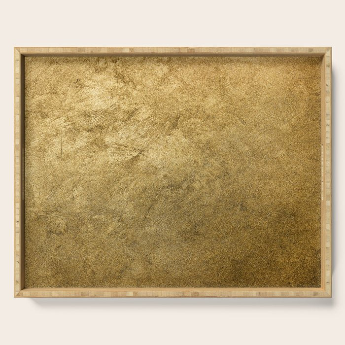 Golden texture background. Vintage gold. Serving Tray Gallery Image 1