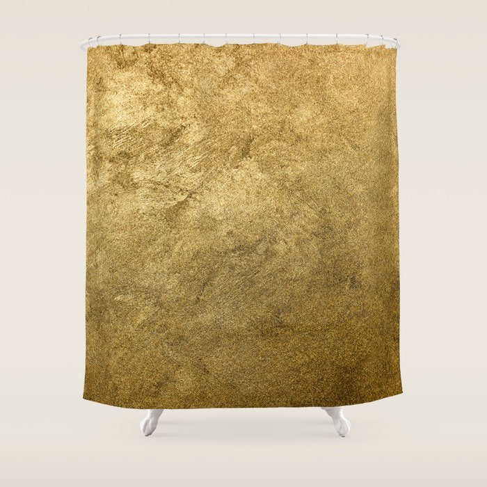 Golden texture background. Vintage gold. Shower Curtain Gallery Image 1