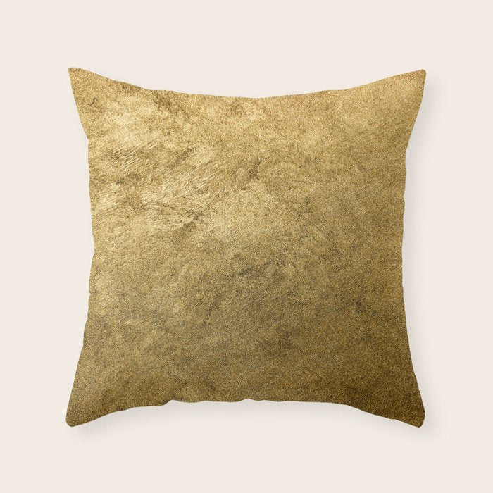 Golden texture background. Vintage gold. Throw Pillow Gallery Image 6