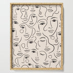Abstract Faces Serving Tray Gallery Image 1