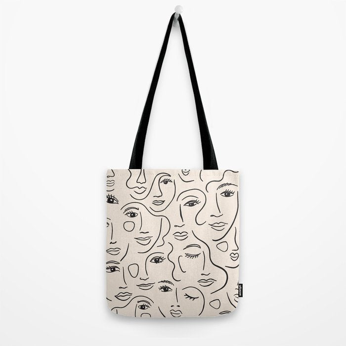 Abstract Faces Tote Bag Gallery Image 2