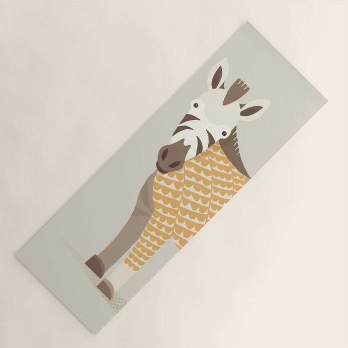 Whimsical Zebra Yoga Mat Gallery Image 1