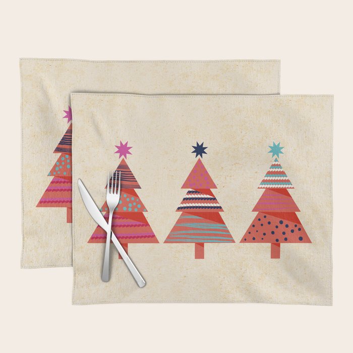 Three Christmas Trees Placemat Gallery Image 1