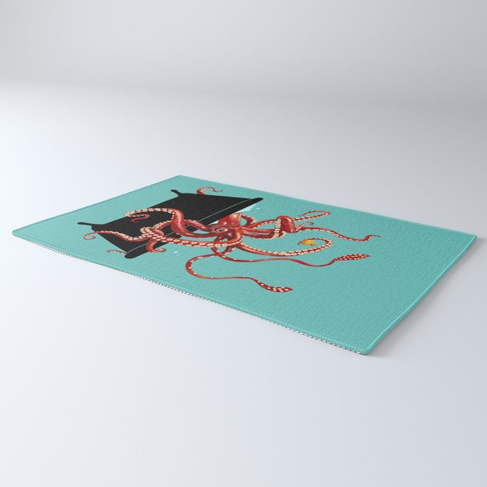 Giant Squid in Bathtub Rug Gallery Image 3