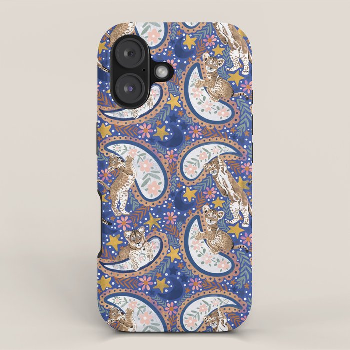 Leopard Cubs Starry Night iPhone Case Gallery Image 1