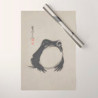 Matsumoto Hoji Frog Japanese Woodblock Art Wrapping Paper Gallery Image 1