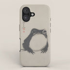 Matsumoto Hoji Frog Japanese Woodblock Art iPhone Case Gallery Image 1