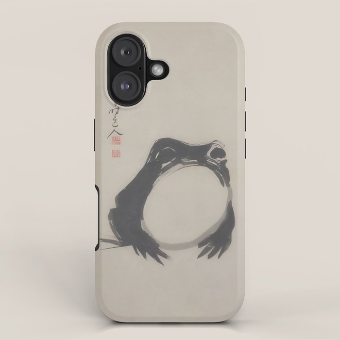 Matsumoto Hoji Frog Japanese Woodblock Art iPhone Case Gallery Image 1