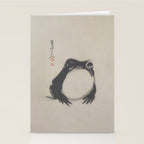 Matsumoto Hoji Frog Japanese Woodblock Art Stationery Card Gallery Image 2