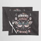 The horrors persist but so do I - gothic moth and skull design Placemat Gallery Image 1