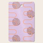 Abstract Fields in Lavender & Brown Cutting Board Gallery Image 1