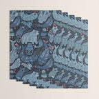 Arctic animals Polar bear, narwhal, seal, fox, puffin, whale  Wrapping Paper Gallery Image 3