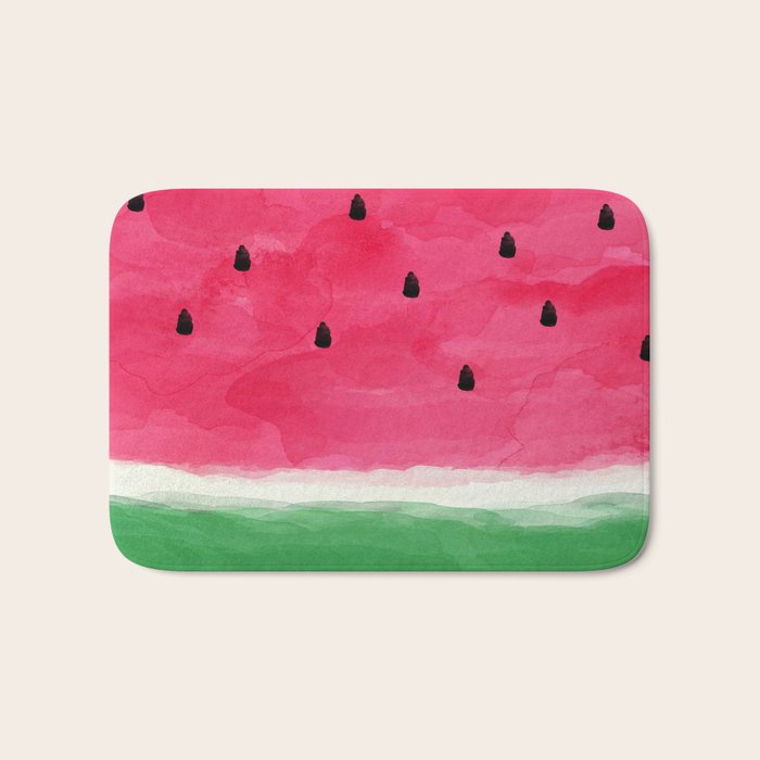 Watermelon Abstract Bath Mat Gallery Image 1