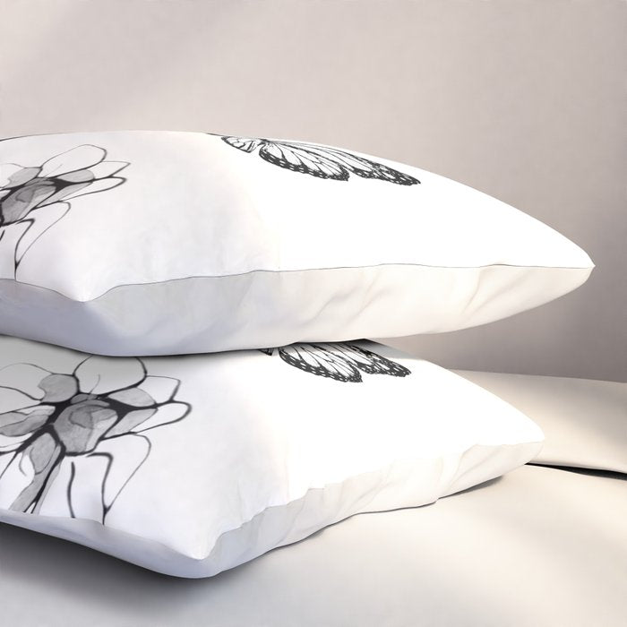 Flowers and butterflies 2 Pillow Sham Gallery Image 3