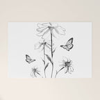 Flowers and butterflies 2 Welcome Mat Gallery Image 1