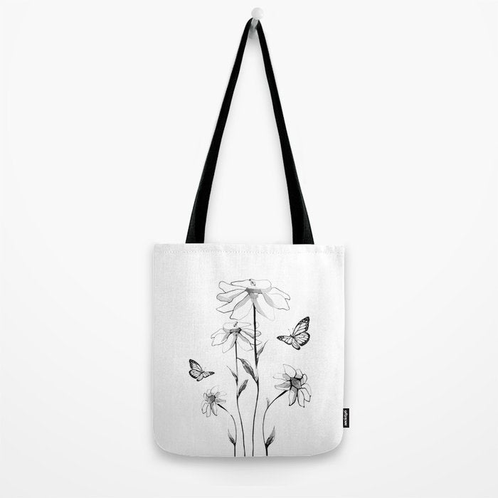 Flowers and butterflies 2 Tote Bag Gallery Image 2