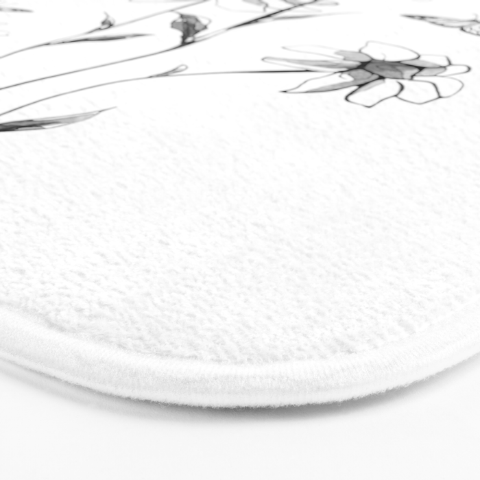 Flowers and butterflies 2 Bath Mat Gallery Image 3