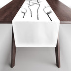 Flowers and butterflies 2 Table Runner Gallery Image 1