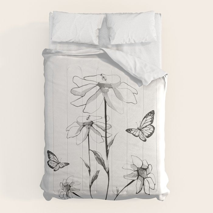 Flowers and butterflies 2 Comforter Gallery Image 6