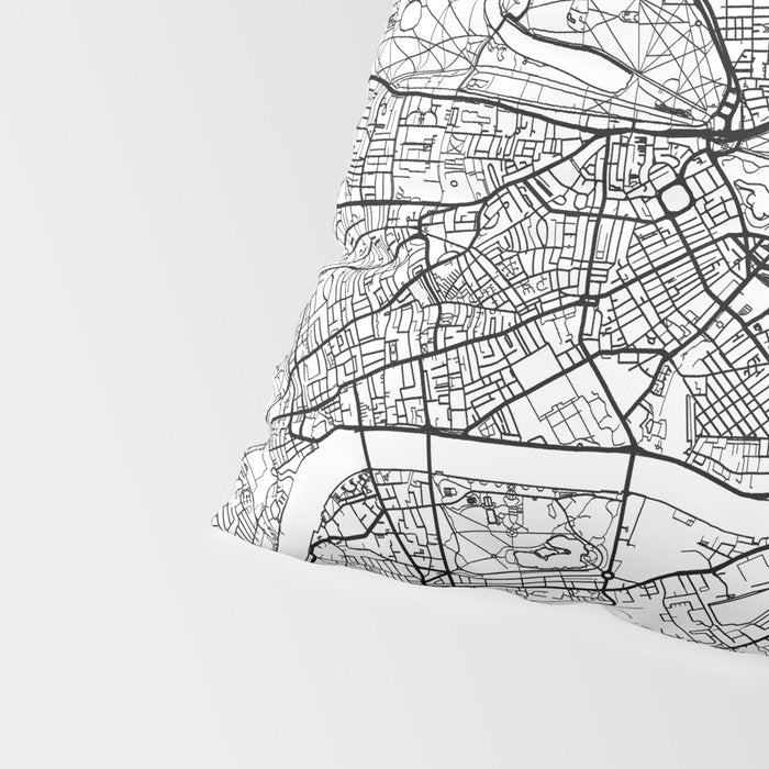 London Map White Pillow Sham Gallery Image 4