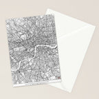 London Map White Stationery Card Gallery Image 2