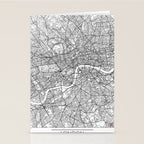 London Map White Stationery Card Gallery Image 2
